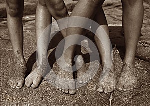 Feets in the sand