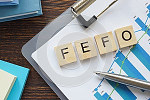 FEFO or First Expire, First Out on the business papers.