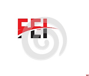 FEI Letter Initial Logo Design Vector Illustration