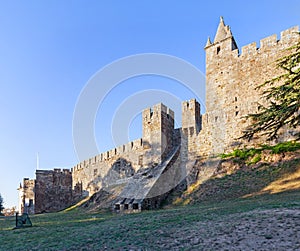 Feira Castle with the casemate bunker emerging from the walls.