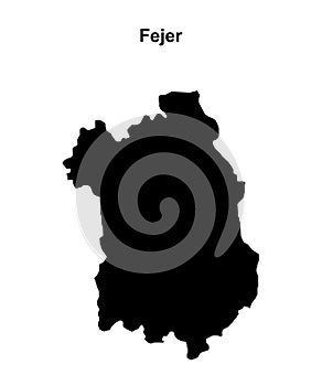 Fejer outline map