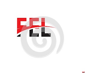 FEL Letter Initial Logo Design Vector Illustration