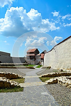 Feldioara fortress was built 900 years ago by the teutonic knights in the village Feldioara, Marienburg, Romania