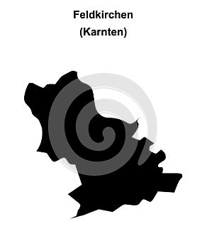 Feldkirchen outline map