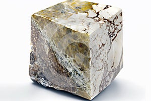 Feldspar Stone On White Background. Generative AI