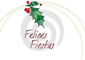 FELICES FIESTAS Blanco photo