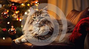 feline holiday cat