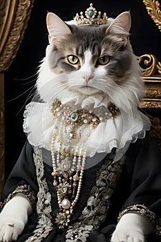 Feline Royalty: Your Cat Exudes Queenly Charm in Every Paw Step