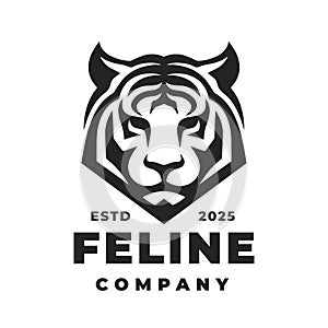 Feline tiger logo emblem