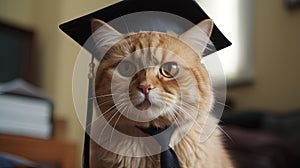 Felino Academe: The Educated Cat Professor Heading off to Class.