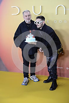 Felix Sabroso and Jau Fornes posing at the photocall during the premiere of Dune Part 2 in Madrid Spain