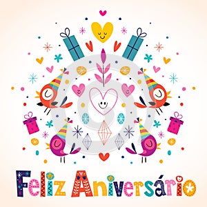 Feliz Aniversario Brazilian Portuguese Happy Birthday