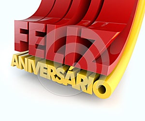 Feliz Aniversario Portuguese Happy Birthday photo