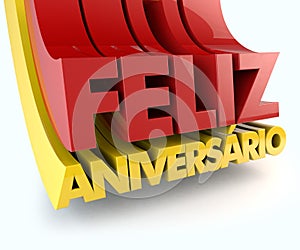 Feliz Aniversario Portuguese Happy Birthday photo