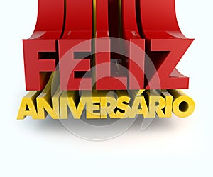 Feliz Aniversario Portuguese Happy Birthday photo