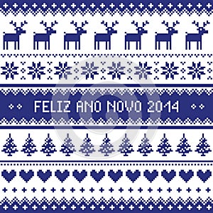 Feliz Ano Novo 2014 - protuguese happy new year pattern photo