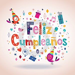 Feliz Cumpleanos - Happy Birthday in Spanish card