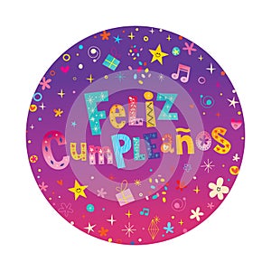 Feliz Cumpleanos Happy Birthday in Spanish card photo