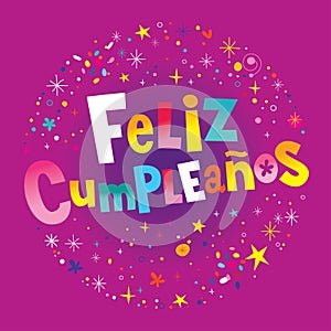 Feliz Cumpleanos Happy Birthday in Spanish photo