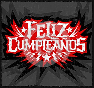 Feliz Cumpleanos - happy birthday spanish text