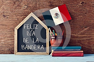 Feliz Dia de la Bandera, Happy Flag Day of Mexico photo