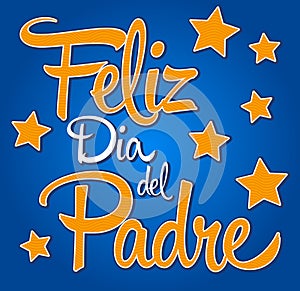 Feliz dia de padre-spanish-text Happy fathers day