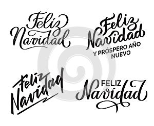 Feliz Navidad - Collection of hand-written texts photo