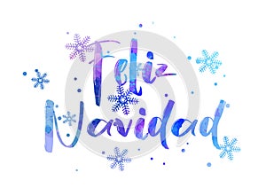 Feliz Navidad lettering