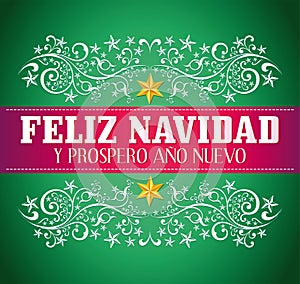 Feliz navidad y prospero ano nuevo photo