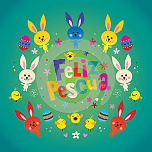 Feliz Pascua Happy Easter in Spanish