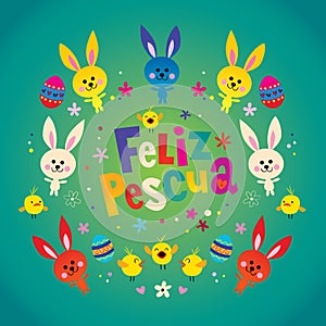 Feliz Pascua Happy Easter in Spanish photo