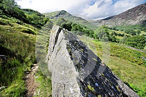 The Fell above Glenridding and a Large Pointy Boulder