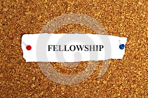 fellowship word on paper