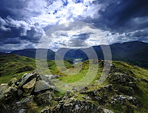 The fells from Place Fell