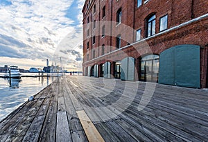 Fells Point Water Front of Hendersons Wharf in Baltimore, Maryland