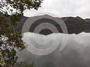 Fells reflecting in Thirlmere Reservoir