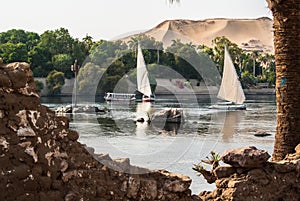 Felluca on Nile, Egypt