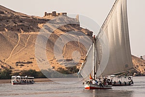 Felluca on Nile, Egypt