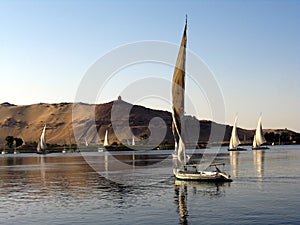 Fellukahs on the Nile