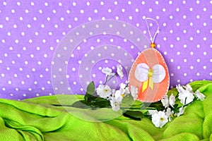 Felt Easter eggs - handmade crafts, children sewing