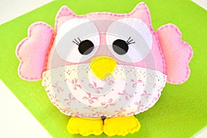 Felt owl - how to make an owl handmade toy. Step