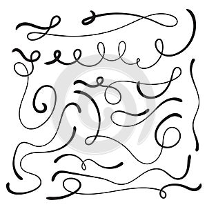 Felt tip brush line.