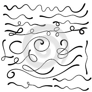 Felt tip brush line.