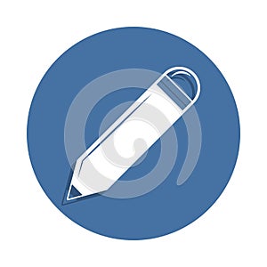 Felt tip pen icon in badge style. One of education collection icon can be used for UI UX