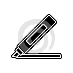 felt-tip pen icon. Element of education for mobile concept and web apps icon. Glyph, flat icon for website design and development