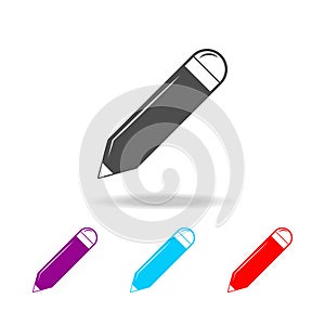 Felt tip pen icon. Elements of education in multi colored icons. Premium quality graphic design icon. Simple icon for