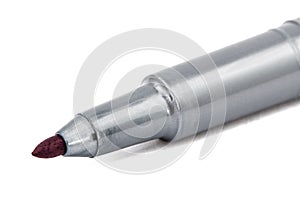 Felt-tip pen marker highlighte close-upr, isolated on white