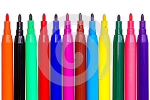 Felt tip pens isolated