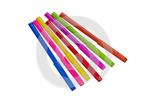 Felt Tip Pens. Multicolored Felt-Tip Pens isolated. Colorful markers pens