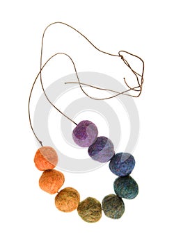 Felted beads